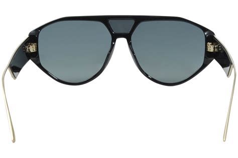 Dior Pilot Sunglasses Clan 1 8071I Black/Gold 61mm at Amazon 